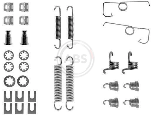 Kit de montaje de zapatas de freno traseras para Renault 18  134