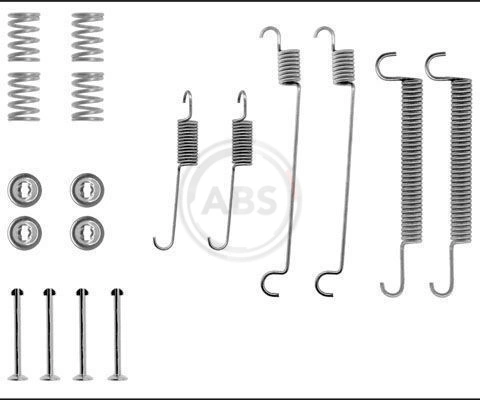 Kit de montaje de zapatas de freno traseras para Peugeot 405 15B