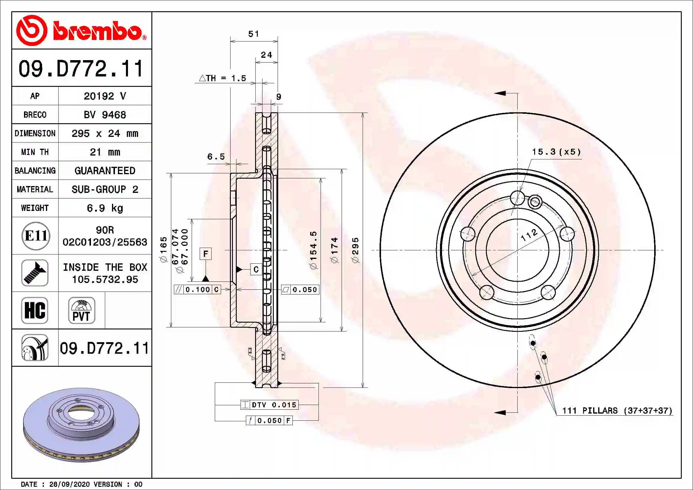 Comprar Disco de freno Mercedes A  W177