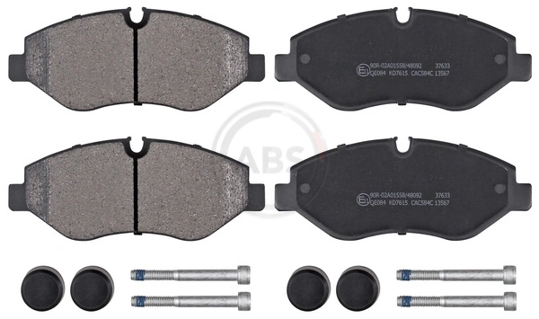 Pastillas de freno delanteras de disco ABS 37633