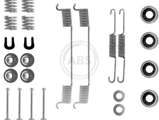 Kit de montaje de zapatas de freno traseras para Nissan Sunny N14
