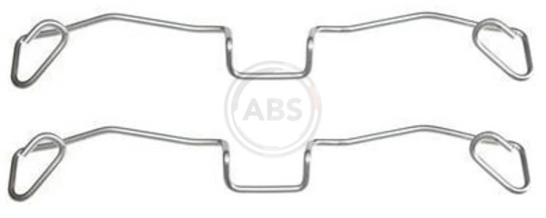 Juego de resortes de sujeción de pastillas de freno delanteras para Audi A6 4BH