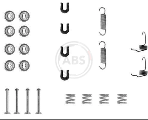 Comprar Kit de montaje de zapatas de freno traseras Mitsubishi Lancer IV C6A, C7A a bajo precio