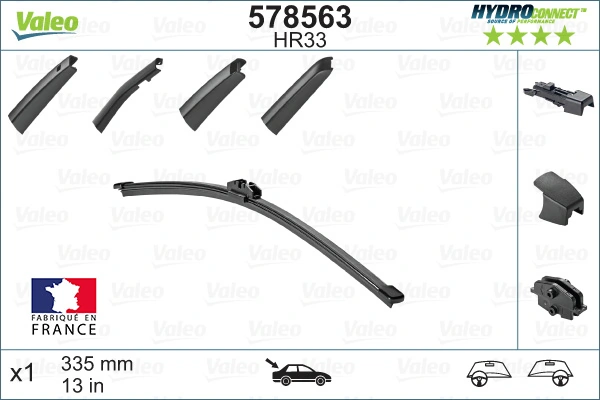 Limpiaparabrisas posterior VALEO 578563