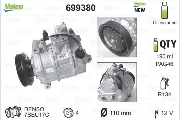 699380 VALEO Compresor climatizador