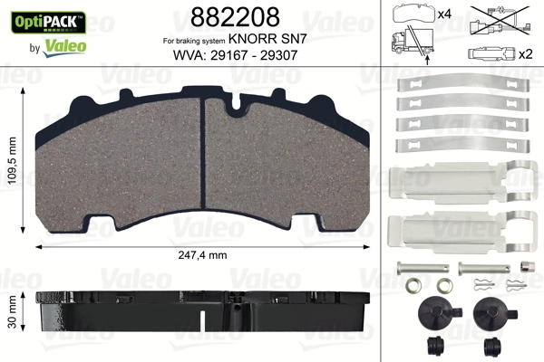 Pastillas traseras de freno BPW 980106360 precio, desde 101,98 EUR
