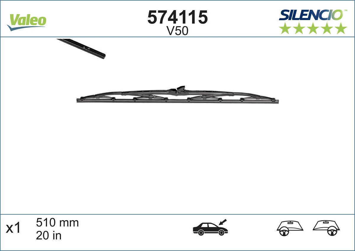 Escobilla del limpiaparabrisas del lado del conductor VALEO 574115 precio, desde 7,75 EUR