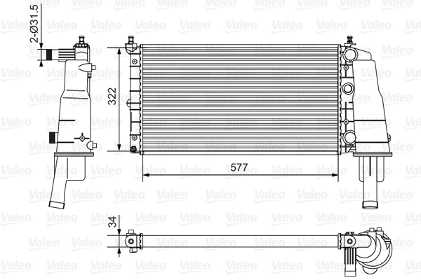 Radiador BM160 Magneti Marelli