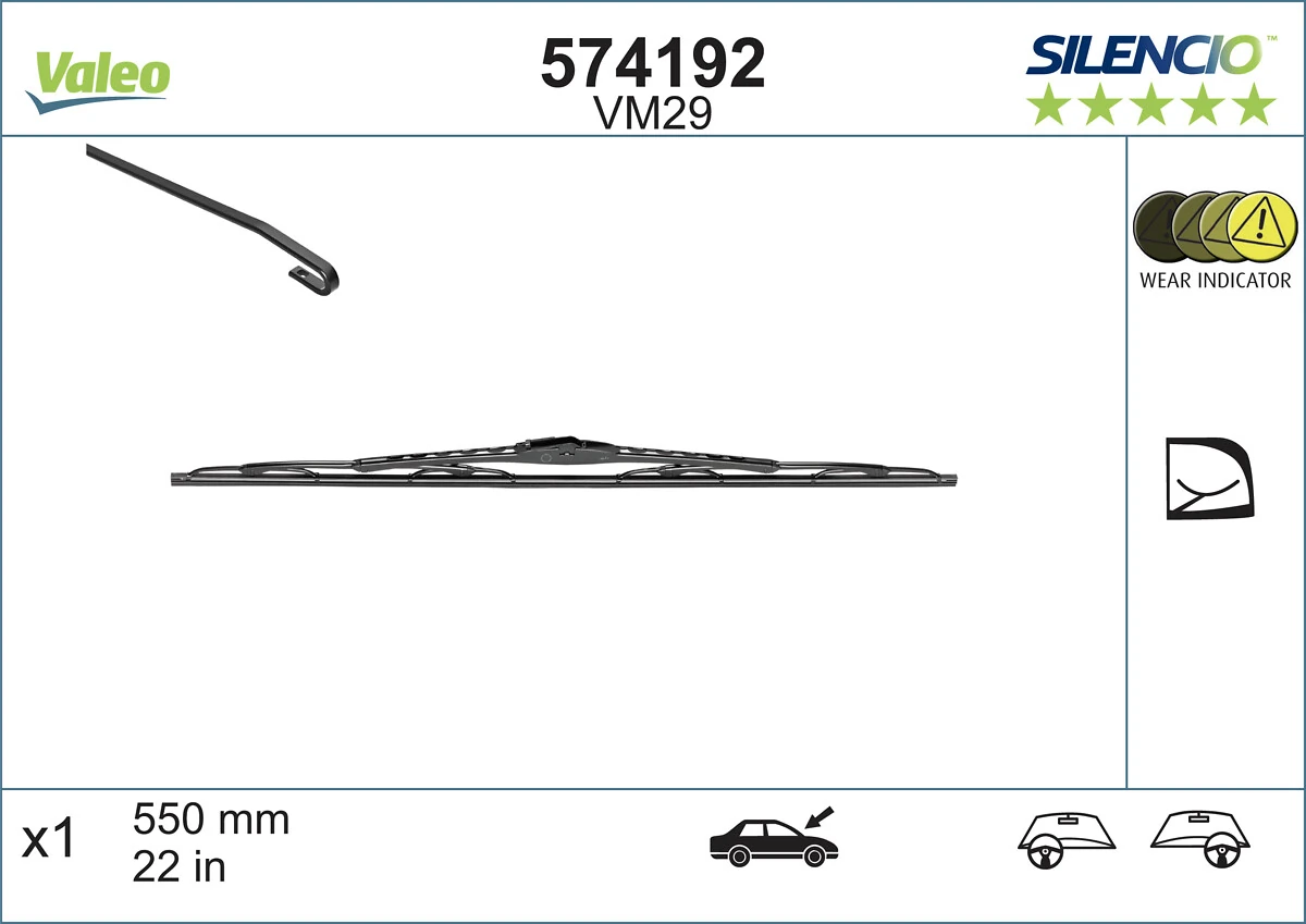 Escobillas delanteras VALEO 574192 precio, desde 12,64 EUR