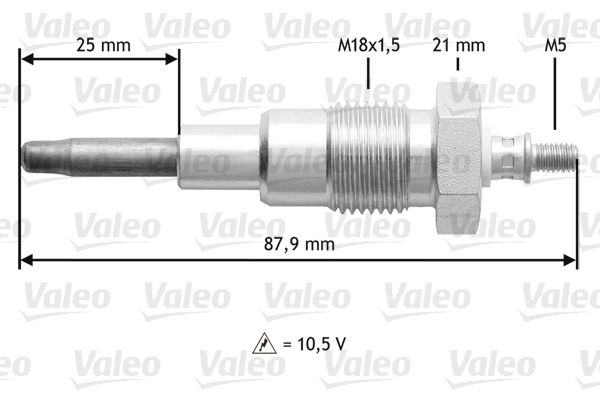 345167 VALEO Bujías de calentamiento