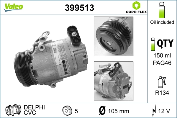 Compresor de ac Peugeot/Citroen 24464151