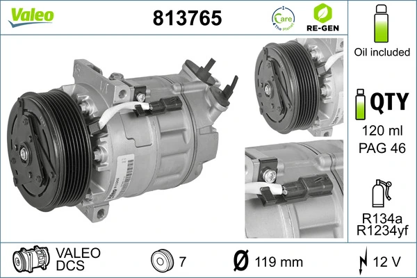 Compresor climatizador para Renault Trafic III EG
