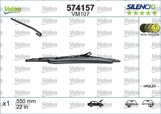 Escobilla del limpiaparabrisas del lado del conductor VALEO 574157 precio, desde 10,36 EUR
