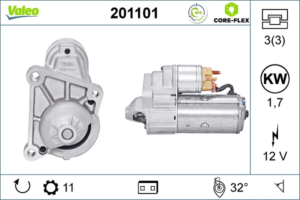 Motor de arranque 1648217480 Peugeot/Citroen