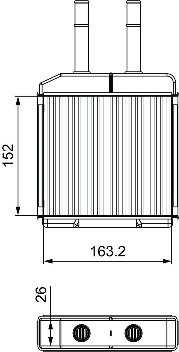 Radiador calefacción BR420 Magneti Marelli