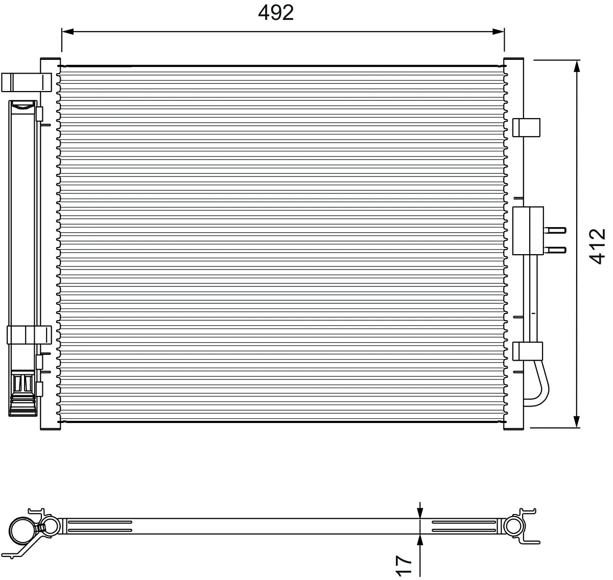 Condensador aire acondicionado para KIA Soul AM
