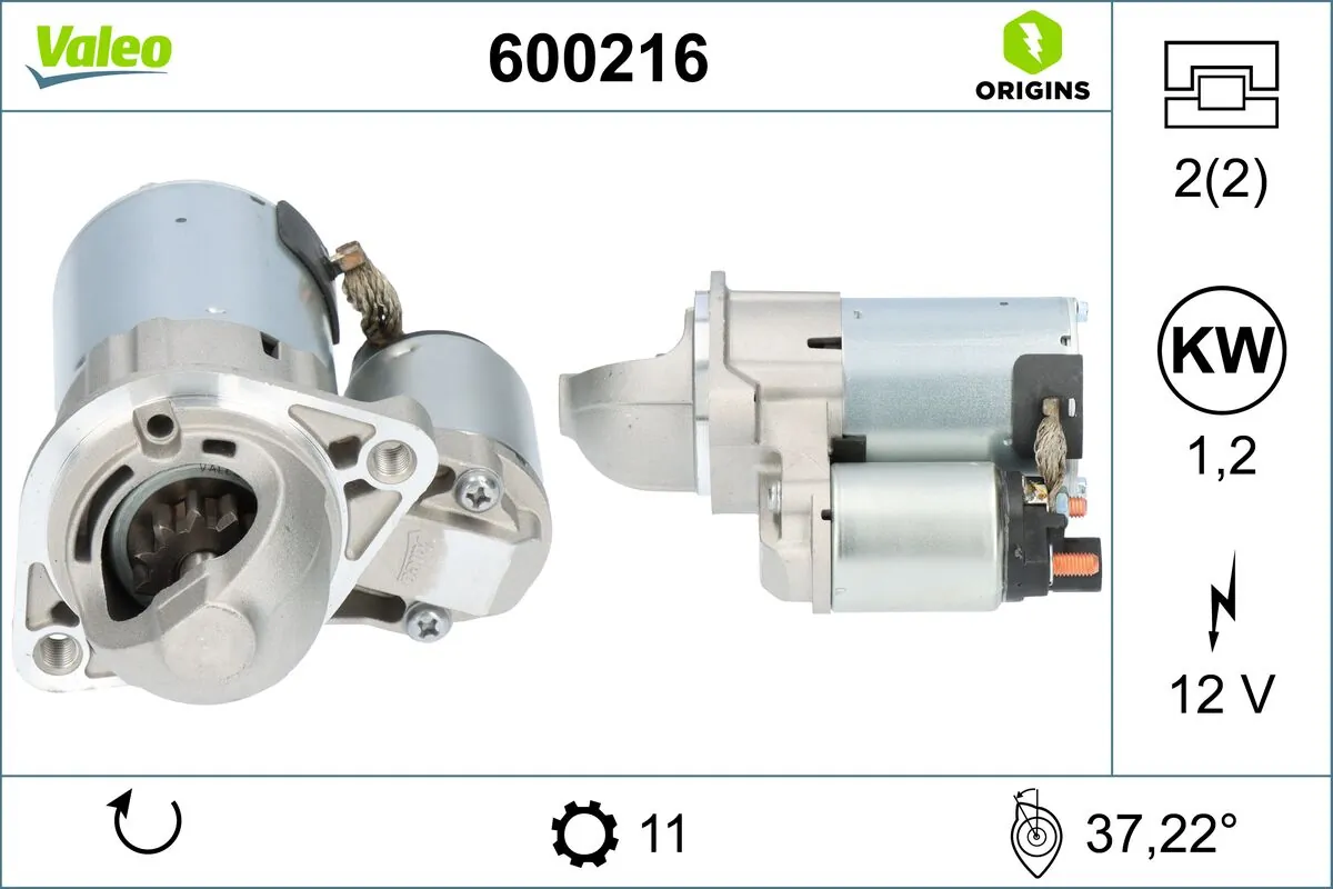 Comprar 600216 VALEO Motores de arranque