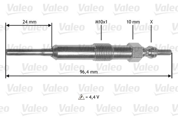 345171 VALEO Bujías de calentamiento