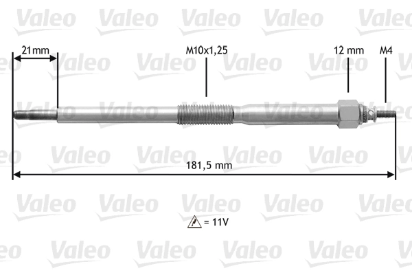 345220 VALEO Bujías de calentamiento