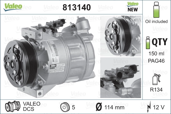 813140 VALEO Compresor climatizador