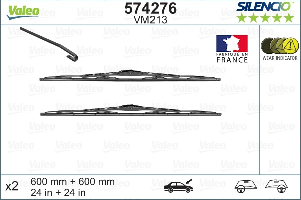 Escobillas Limpiaparabrisas delanteras para Opel Zafira A F75