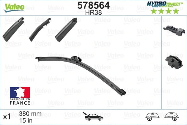 Limpiaparabrisas posterior VALEO 578564