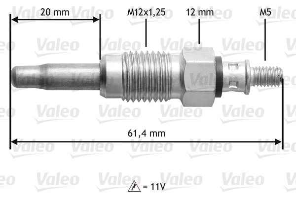 345108 VALEO Bujías de calentamiento