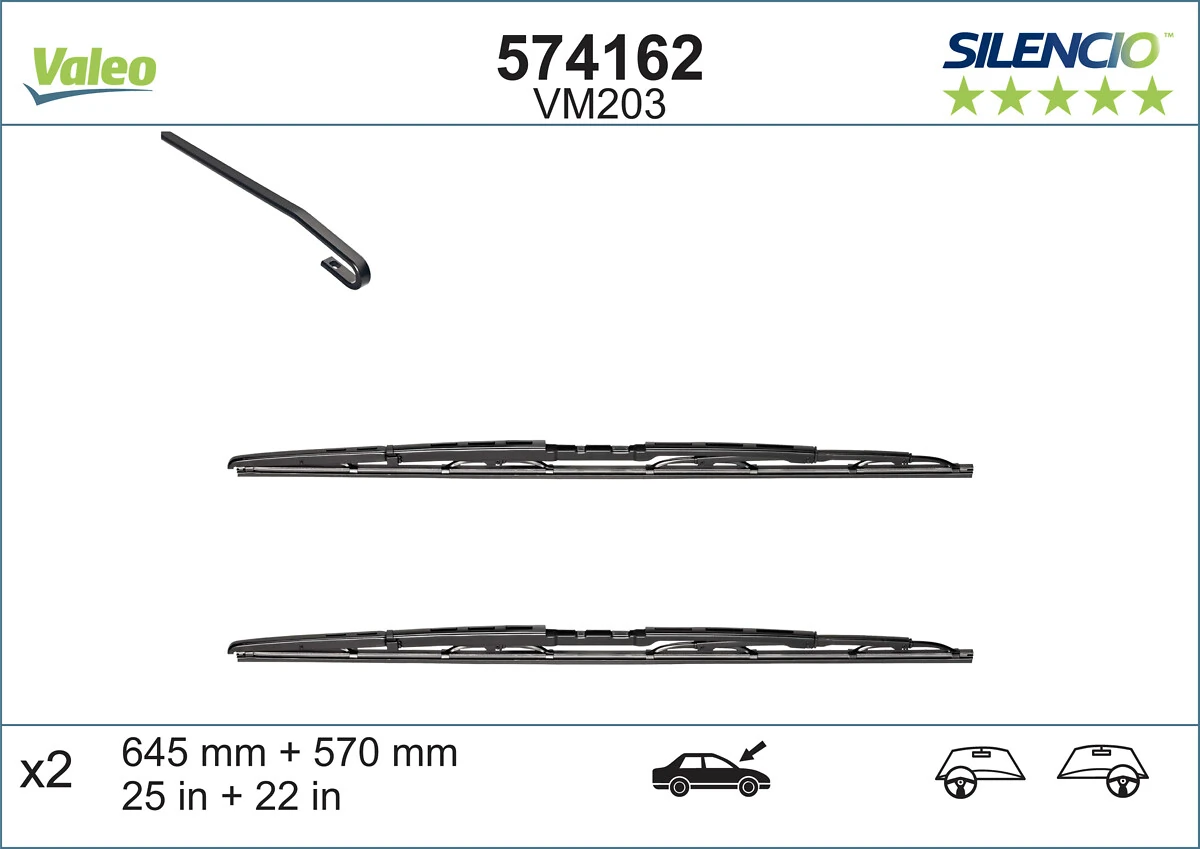 Escobillas delanteras VALEO 574162 precio, desde 24,78 EUR