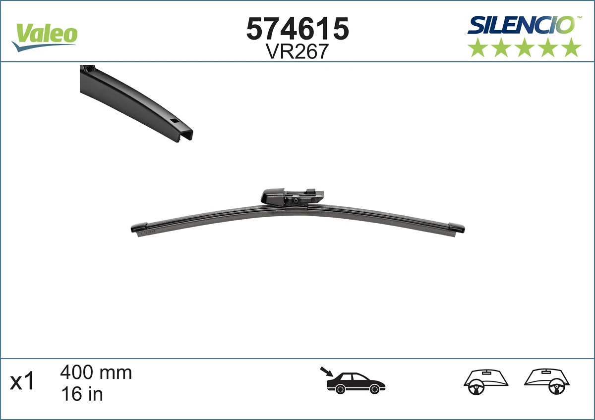Escobilla del limpiaparabrisas trasero VALEO 574615 precio, desde 8,41 EUR