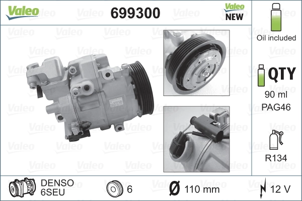 Compresor ac VAG A0002307911 precio, desde 76,96 EUR