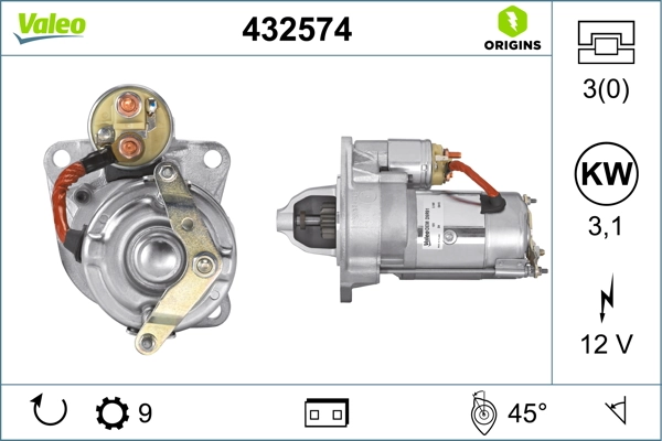 Burro de arranque  VALEO 432574 precio, desde 94,38 EUR