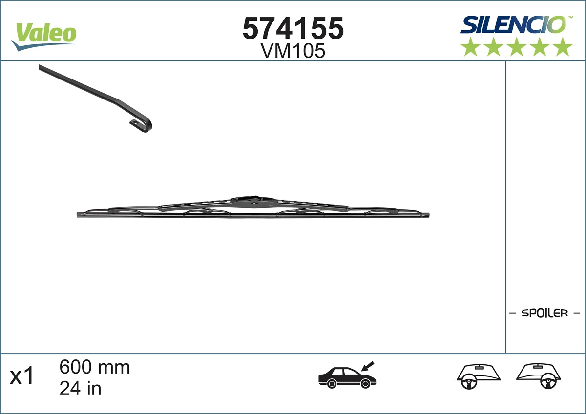 Escobillas delanteras VALEO 574155 precio, desde 18,26 EUR