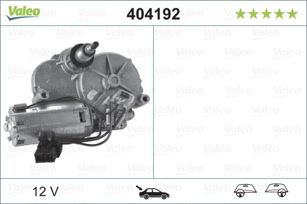 Comprar 404192 VALEO Motor limpiaparabrisas, trasera