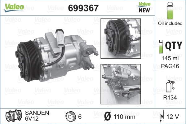 699367 VALEO Compresor climatizador