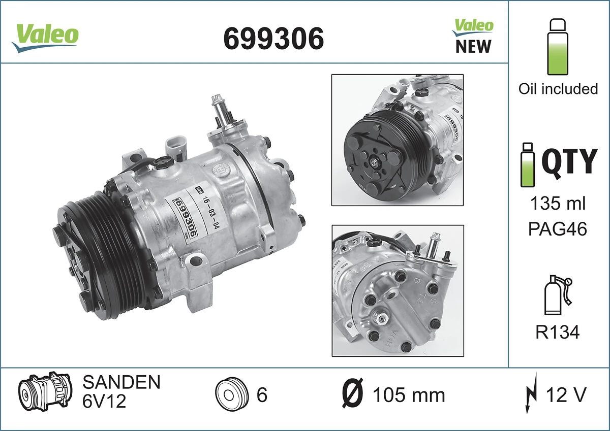 Compresor climatizador para Opel Astra G F07