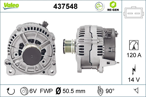 0123515020 VAG Alternador de coche