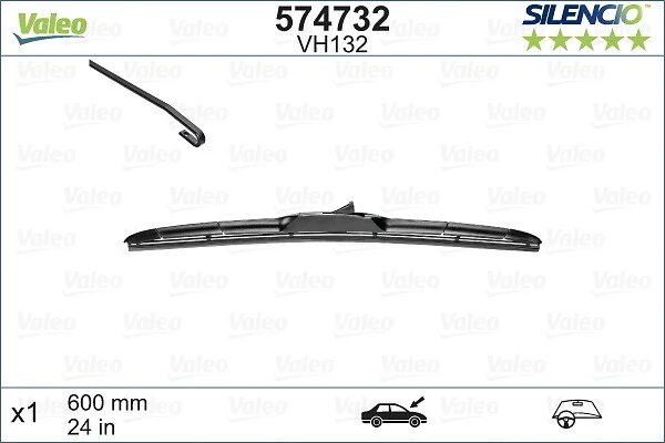 Escobilla del limpiaparabrisas del lado del conductor VALEO 574732 precio, desde 20,86 EUR