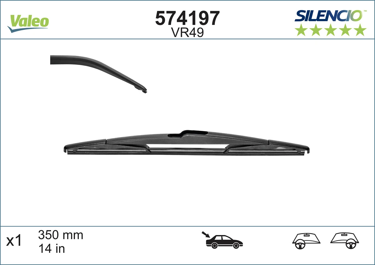 Escobilla del limpiaparabrisas trasero VALEO 574197 precio, desde 6,11 EUR