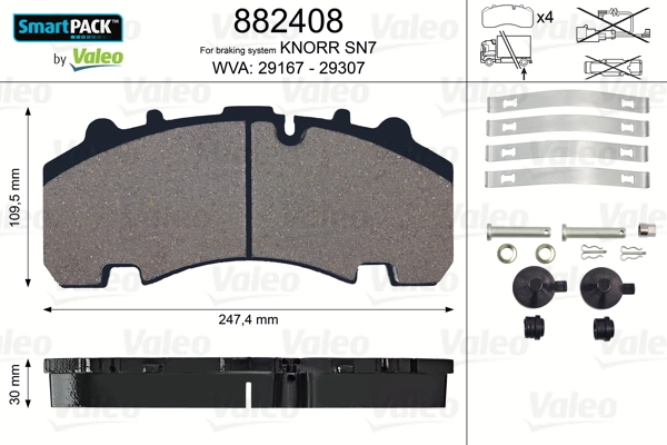 Comprar 980106360 BPW Pastillas de freno traseras