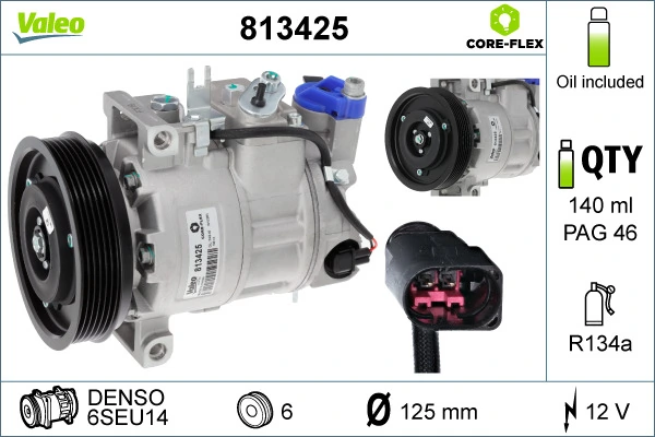 Compresor de aire acondicionado DCP02093 Denso