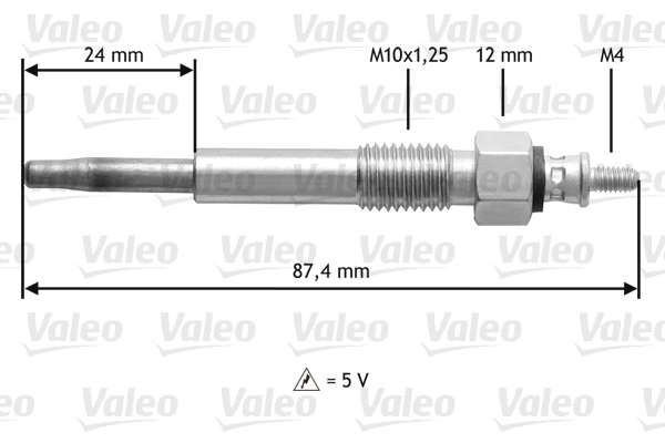 345176 VALEO Bujías de calentamiento