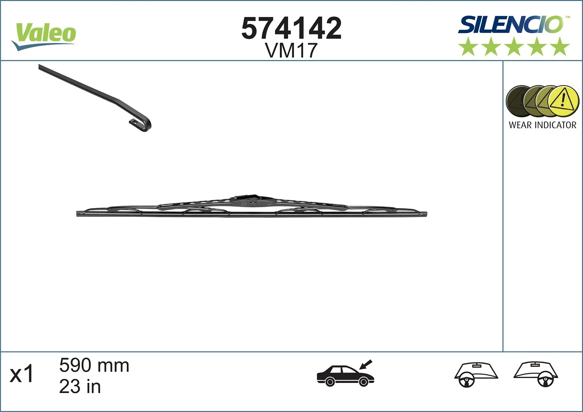Escobillas delanteras VALEO 574142 precio, desde 9,32 EUR