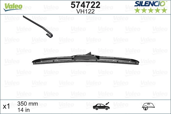 Escobilla del limpiaparabrisas trasero VALEO 574722 precio, desde 15,61 EUR