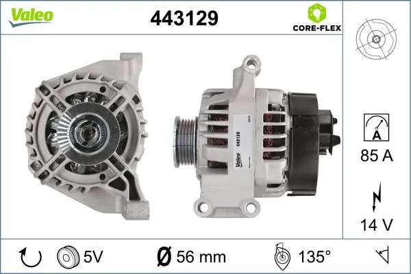 MS1022118430 Fiat/Alfa/Lancia Alternador de coche