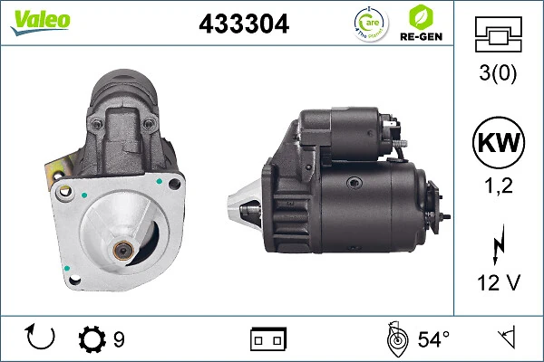 Comprar 433304 VALEO Motores de arranque