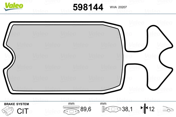 Pastillas freno delanteras Citroen 2 CV descapotable (1963 - 1990) precio, desde 18,64 EUR