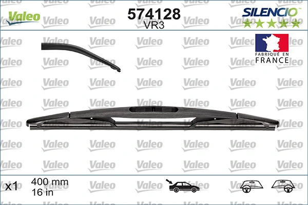 Limpiaparabrisas posterior VALEO 574128