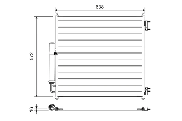 Aire acondicionado capacitor Land Rover Range Rover II desde 113,12 €