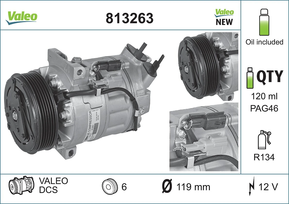 813263 VALEO Compresor climatizador