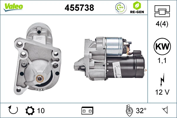 Comprar 455738 VALEO Motores de arranque